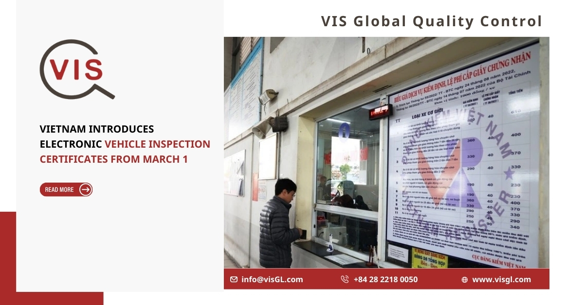 Vietnam Introduces Electronic Vehicle Inspection Certificates from March 1